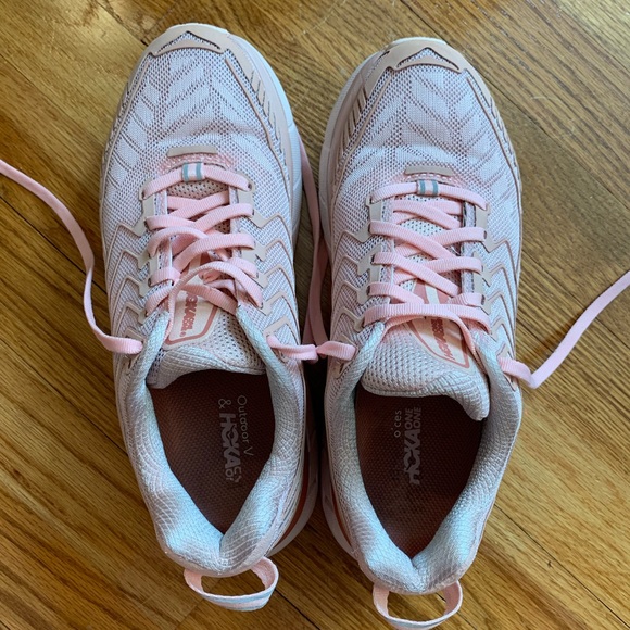 pink hokas